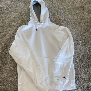White medium champion hoodie